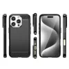 Carbon Case iPhone 16 Pro Max szilikon tok - Fekete tok-5907769364761 3 kép
