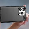 Carbon Case iPhone 16 Pro Max szilikon tok - Fekete tok-5907769364761 6 kép
