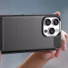 Carbon Case iPhone 16 Pro Max szilikon tok - Fekete tok-5907769364761 6 kép