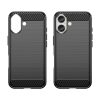 Carbon Case szilikon tok iPhone 16 - Fekete tok-5907769364730 2 kép