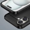 Carbon Case szilikon tok iPhone 16 - Fekete tok-5907769364730 7 kép