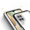 Átlátszó 3 az 1-ben tok Samsung Galaxy A22 4G Keret Gél Tok Fekete-9145576242636 4 kép