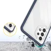 Clear 3 az 1-ben tok Samsung Galaxy A72 4G-hez Kék keretes gél borí-9145576242797 6 kép