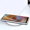 Clear 3 az 1-ben tok Samsung Galaxy A72 4G-hez Kék keretes gél borí-9145576242797 7 kép