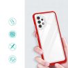 Clear 3in1 tok Samsung Galaxy A72 4G Frame Gel Cover Red-9145576242803 2 kép