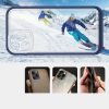 Clear 3 az 1-ben tok iPhone 12 Pro Max-hoz kék keretes gél tok-9145576242438 3 kép
