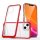 Átlátszó 3 az 1-ben tok iPhone 13 mini-hez, piros kerettel