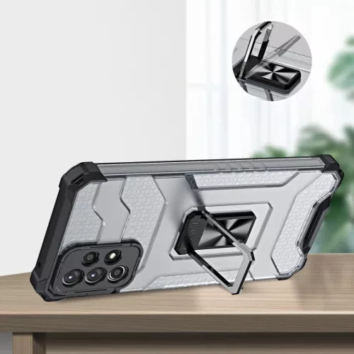 Crystal Ring Case Kickstand Tough Rugged tok Samsung Galaxy A72 4G fek-9145576226391 8 kép
