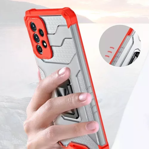 Crystal Ring Case Kickstand Tough Rugged tok Samsung Galaxy A72 4G fek-9145576226391 9 kép