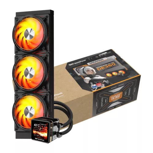 DarkFlash vízhűtés DE360 Fekete-4711527005886 4 kép