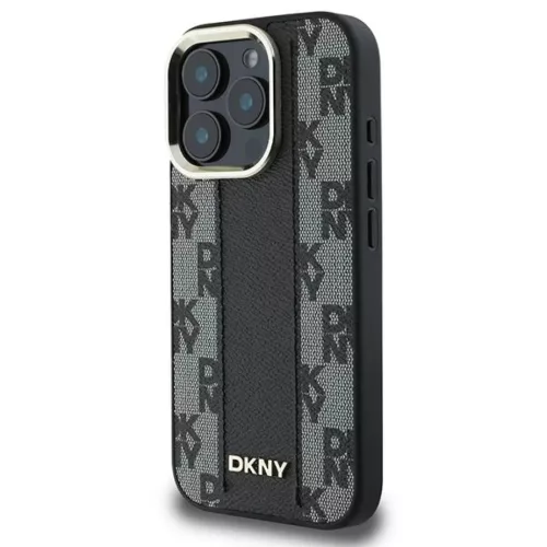  iPhone 16 Pro Fekete DKNY Kockás Minta MagSafe Tok-3666339333164 2 kép