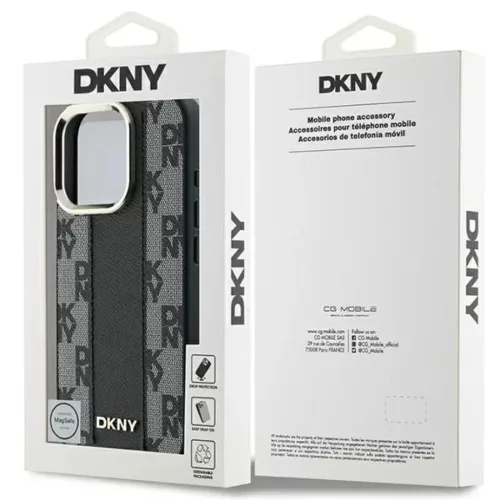  iPhone 16 Pro Fekete DKNY Kockás Minta MagSafe Tok-3666339333164 8 kép