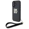  iPhone 16 6.1" fekete/fekete DKNY DKHCP16SPBSWSK keménytok csuklóp�-3666339334543 1 kép