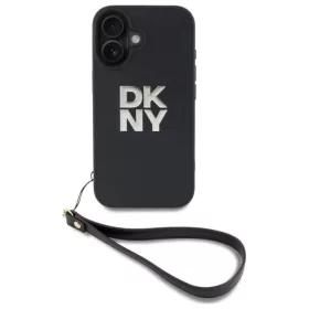  iPhone 16 6.1" fekete/fekete DKNY DKHCP16SPBSWSK keménytok csuklóp�-3666339334543 2 kép