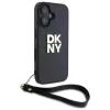  iPhone 16 6.1" fekete/fekete DKNY DKHCP16SPBSWSK keménytok csuklóp�-3666339334543 3 kép