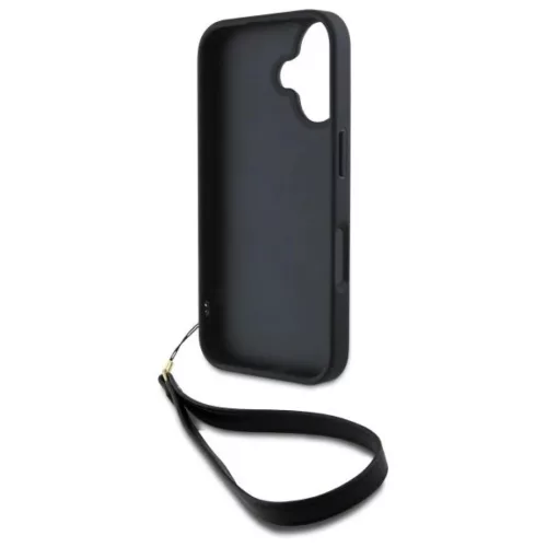  iPhone 16 6.1" fekete/fekete DKNY DKHCP16SPBSWSK keménytok csuklóp�-3666339334543 6 kép