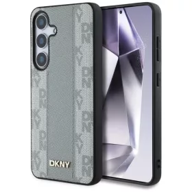    Samsung Galaxy S25 taupe DKNY Leather Checkered Pattern MagSafe tok
