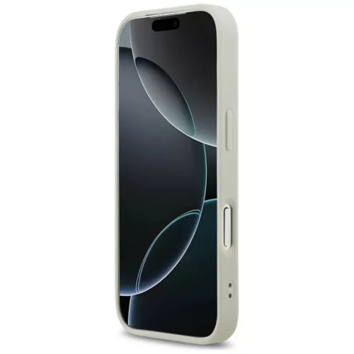  iPhone 17 Pro Bézs DKNY kockás mintás tok nyomtatott csíkokkal-3666339545772 5 kép