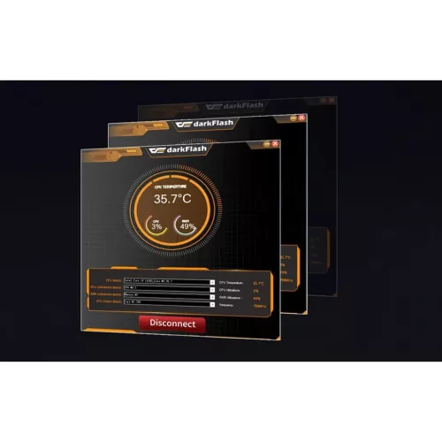  Darkflash számítógépes hűtő DN-D360 FEKETE-4711527000515 5 kép