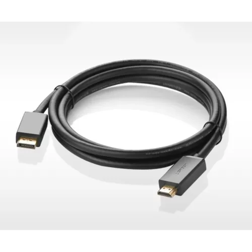Ugreen DisplayPort to HDMI kábel 4K 30Hz 32 AWG 2m fekete (DP101 1020-6957303812028 9 kép
