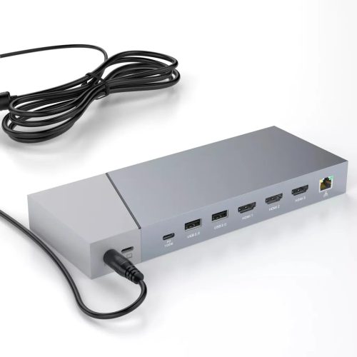 ROCKETEK DS933 15 az 1-ben többfunkciós dokkolóállomás, HUB USB Type C 100W PD