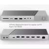 ROCKETEK DS933 15 az 1-ben többfunkciós dokkolóállomás, HUB USB T- 4 kép