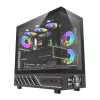 DarkFlash DS950 számítógépház kijelzővel fekete (+6 ventilátor)