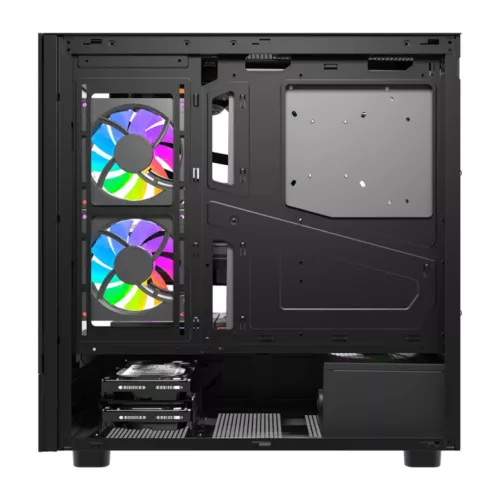 DarkFlash DS950 számítógépház kijelzővel fekete (+6 ventilátor)-4711527008528 4 kép