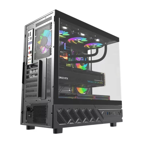 DarkFlash DS950 számítógépház kijelzővel fekete (+6 ventilátor)-4711527008528 8 kép