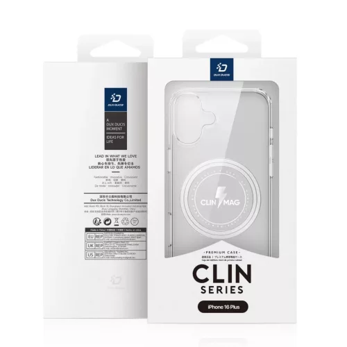 Dux Ducis Clin Mag tok MagSafe-fel iPhone 16 Plus-hoz - átlátszó-6934913004067 4 kép