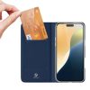 Dux Ducis Skin Pro fliptok iPhone 16-hoz kártyatartóval - kék-6934913004128 3 kép