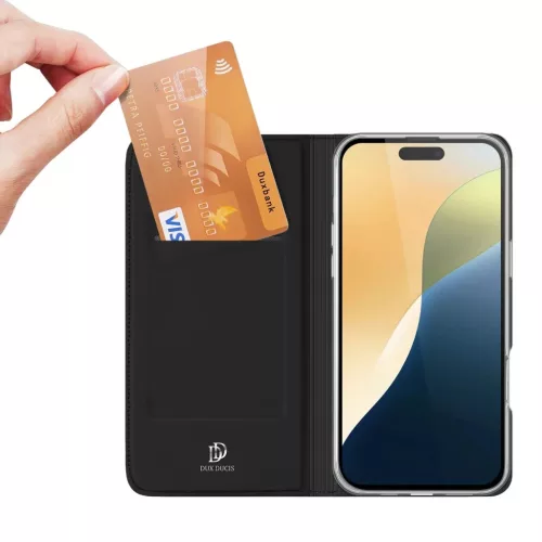 Dux Ducis Skin Pro fliptok iPhone 16 Plus - fekete-6934913004159 3 kép