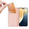 Dux Ducis Skin Pro fliptok iPhone 16-hoz kártyatartóval - rózsaszí-6934913004135 3 kép