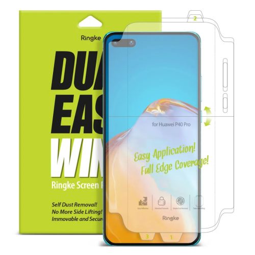 Ringke Dual Easy 2x kijelzővédő PET fólia Huawei P40 (DWHW0002)-8809716071265 1 kép