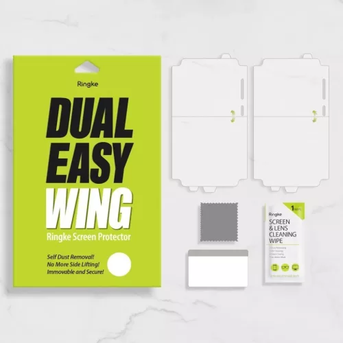 Samsung A51 Ringke Dual Easy 2x kijelzővédő PET fólia (DWSG0001)-8809688896897 2 kép