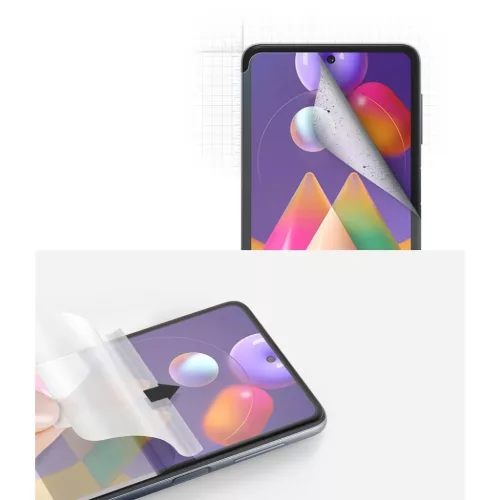Ringke Dual Easy 2x kijelzővédő PET fólia Samsung Galaxy M31s (DWS-8809758103337 2 kép