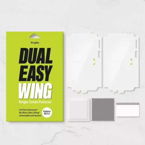 Ringke Dual Easy 2x kijelzővédő PET fólia Samsung Galaxy M31s (DWS-8809758103337 7 kép