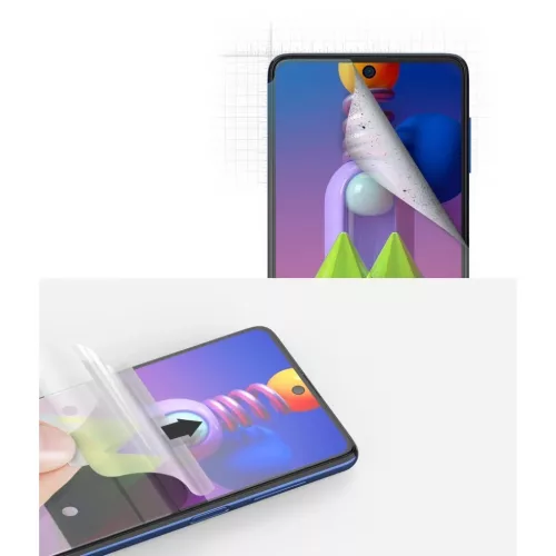 Samsung M51 2x kijelzővédő PET fólia Ringke Dual Easy (DWSG0015)-8809758106970 8 kép