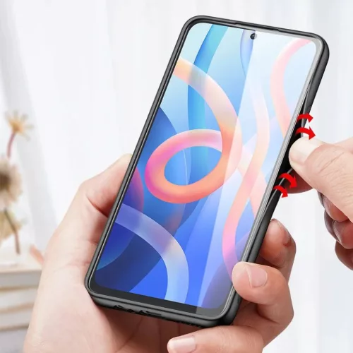 Dux Ducis Fino case nylon anyaggal borított Poco M4 Pro 5G fekete tok-6934913043851 8 kép