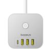 Baseus PowerCombo 7 az 1-ben hálózati elosztó kocka, 3 AC + 3 x USB-6932172663483 2 kép