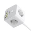 Baseus PowerCombo 7 az 1-ben hálózati elosztó kocka, 3 AC + 3 x USB-6932172663483 4 kép