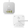 Baseus PowerCombo 7 az 1-ben hálózati elosztó kocka, 3 AC + 3 x USB-6932172663483 6 kép