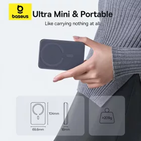 Powerbank Baseus EnerFill FM11 Ultra-Mini, 10000mAh, 22.5W, PD + FQI, -6932172695750 2 kép
