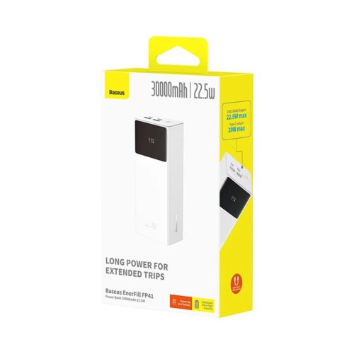 Baseus EnerFill FP41 30000mAh 22.5W Powerbank Baseus Simple USB-A - US-6932172691851 7 kép
