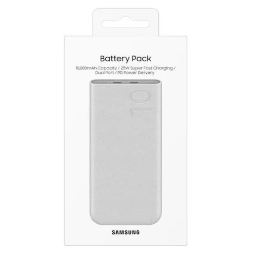 Samsung gyári FastCharge Powerbank 2x USB-C 25W 10000mAh bézs (EB-P3-8806094682748 5 kép