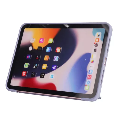 iPad 10.9 2022, iPad 11 2025 készülékhez vászonmintás PU + szilik- 5 kép