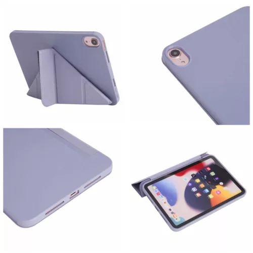 iPad 10.9 2022, iPad 11 2025 készülékhez vászonmintás PU + szilik- 6 kép