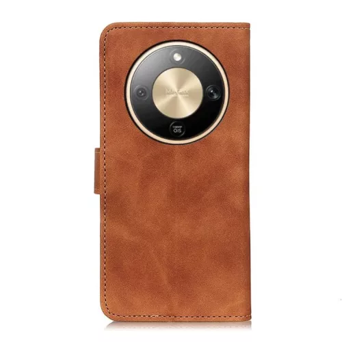 Honor Magic8 Lite KHAZNEH retro mintás fliptok barna tok- 3 kép