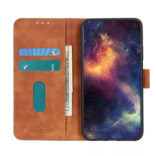 Honor Magic8 Lite KHAZNEH retro mintás fliptok barna tok- 4 kép