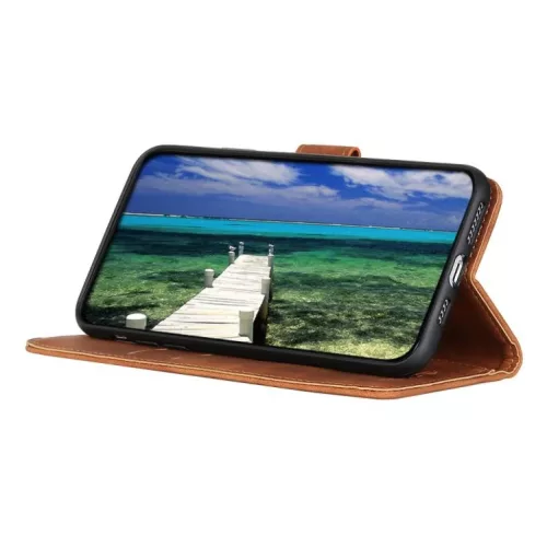 Honor Magic8 Lite KHAZNEH retro mintás fliptok barna tok- 6 kép